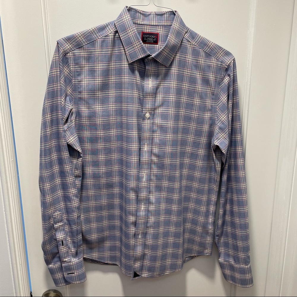 Untuckit Large Check Button Down - image 1